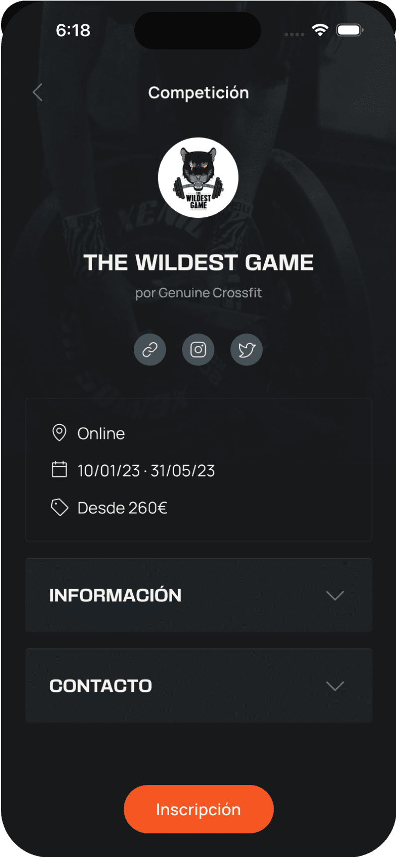 App screenshot